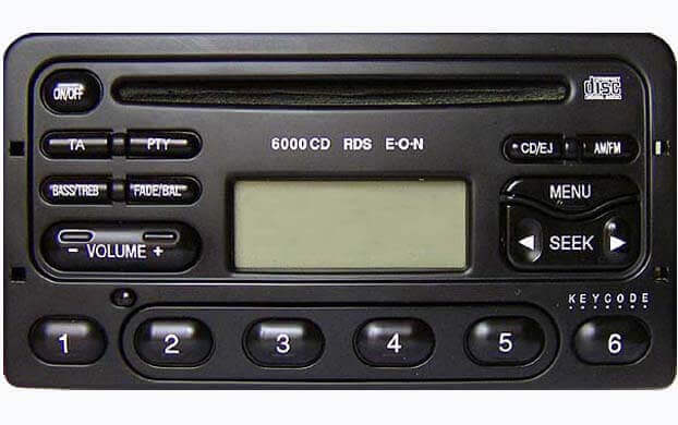 Ford 6000 CD rds eon code